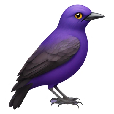 Starling bird with a purple tank top sticker