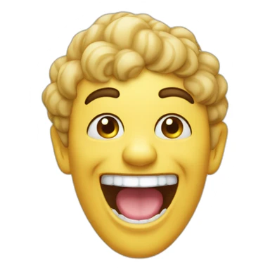 Laughing pankake sticker