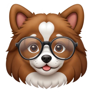 Cute dogs with glasses  sticker