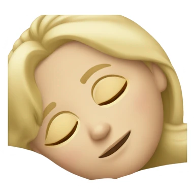 blond girl sleeping sticker