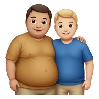 obease guy and a guy with down syndrome and cleph lip standing there sticker