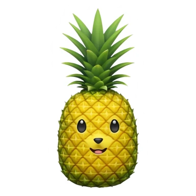 Pineapple labubu sticker