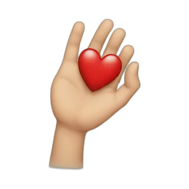 Hand on heart proud sticker