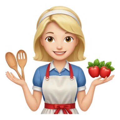 woman with apron sticker