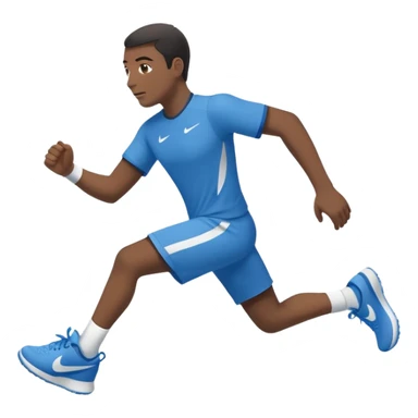 Um tubarão de tênis azul da Nike  sticker