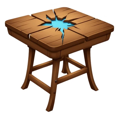 oh no my table its broken sticker