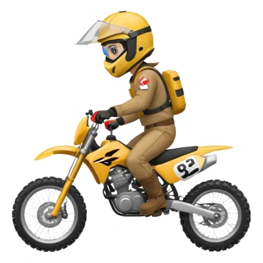 dirtbike rider fact sheet sticker