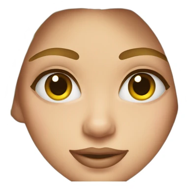 Fille avec un trai au sourcils sticker