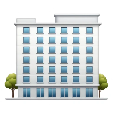 apartment building White sticker