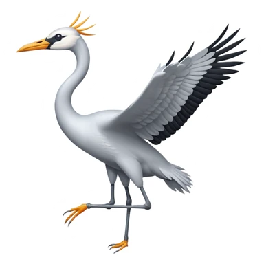  bird crane flies sticker