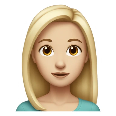 White girl with brown eyes and blond hair age 45 sticker