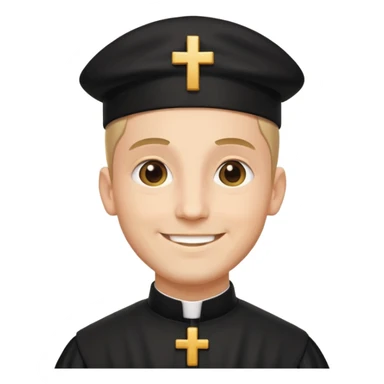 The priest presiding over the wedding sticker