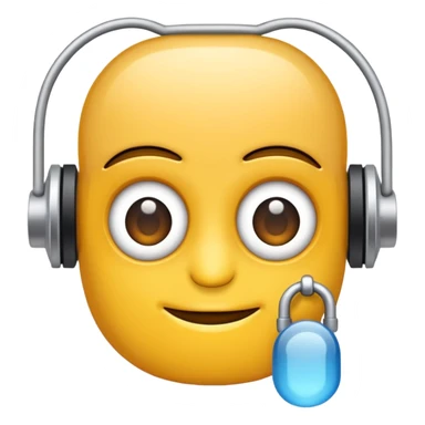 Beyaz kulaklık sticker