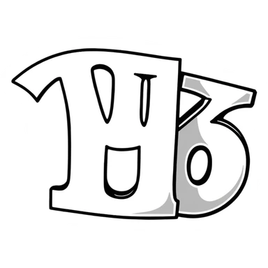 letters BLK in black western font with silver outline sticker