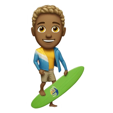 California surfer dude sticker