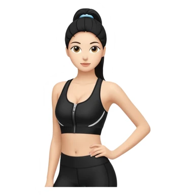 zipper sports bra sticker