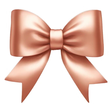 Rose gold bow sticker