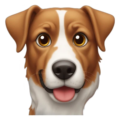 Red nose chien sticker