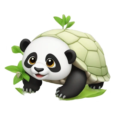 une tortue panda sticker
