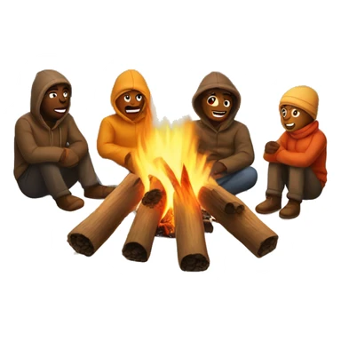 Bonfire among cold nights sticker