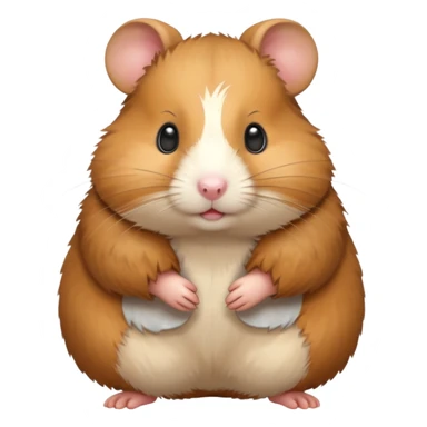 full body of hamster, front view sticker