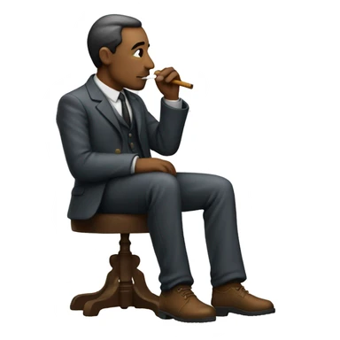 A man Smoking Dove  sticker