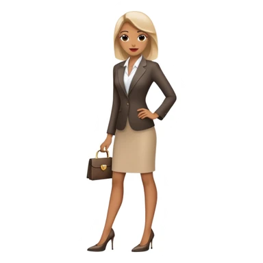 Business woman with heels sticker