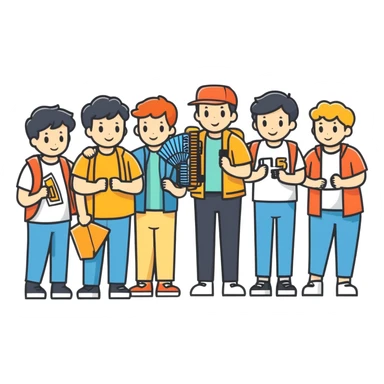 a group of people who are fans of someone named Ben sticker