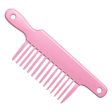 soft pink brushing comb sticker