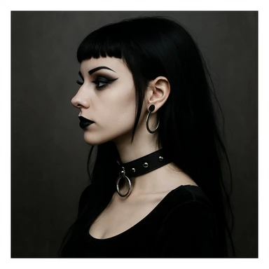 goth  profile girl sticker