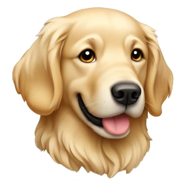 Perro Golden retriever de color crema sticker