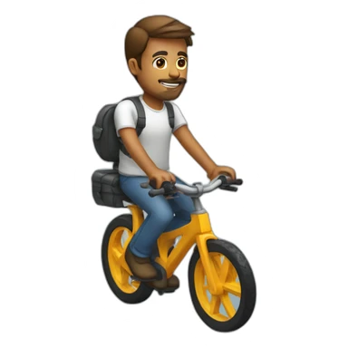 Web developer on a bike sticker