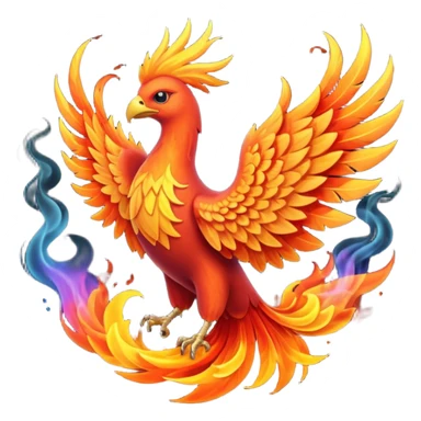 phoenix rising from the ashes sticker