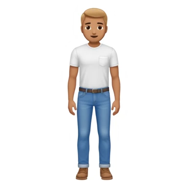 Naked man full body sticker