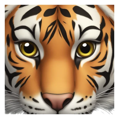 Tiger whit letter J on top sticker