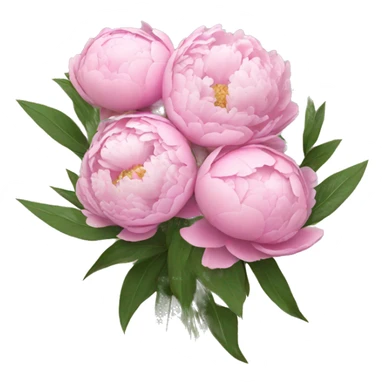 Bouquet of peonies sticker