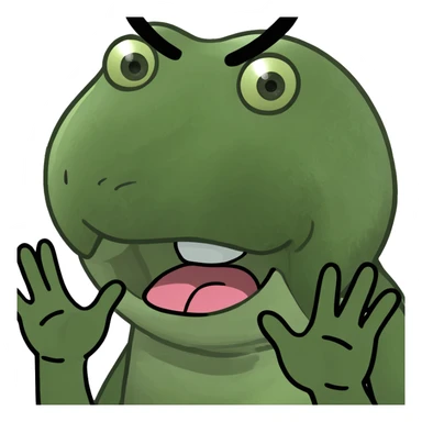 Smiling face with tongue out and hands on the side  sticker