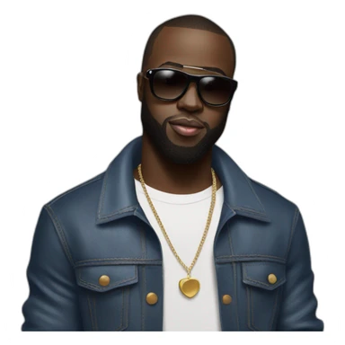 Maître GIMS en studio sticker