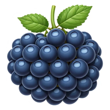 blue blackberry sticker