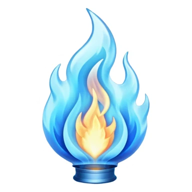 blue flame sticker