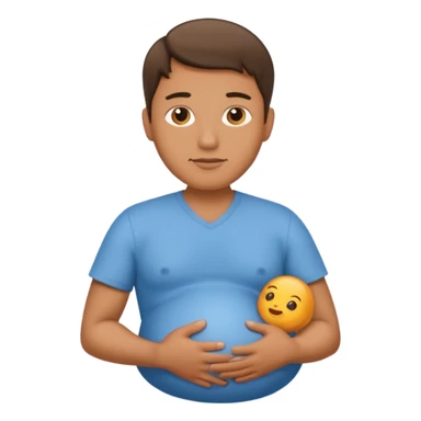 male pregnant sticker