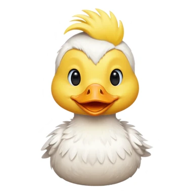 cute cartoon duck sticker