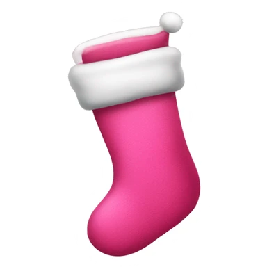 pink christmas stocking sticker