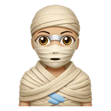 mummy with hat  sticker