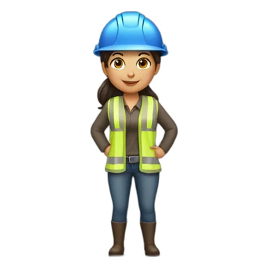 Architect brunette girl sticker