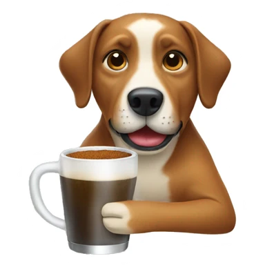 Dog drinking mate sticker