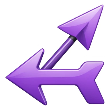 seta para direita roxa sticker