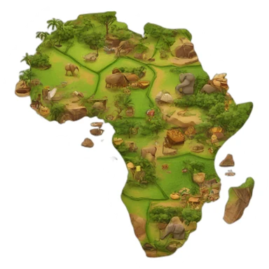 Le continent Africain sticker