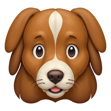 A big dog looking g forward sticker