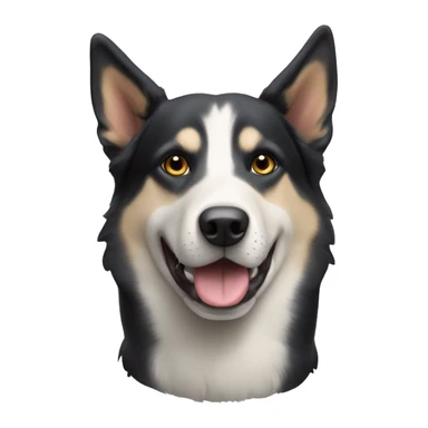 Beauceron and husky dog sticker